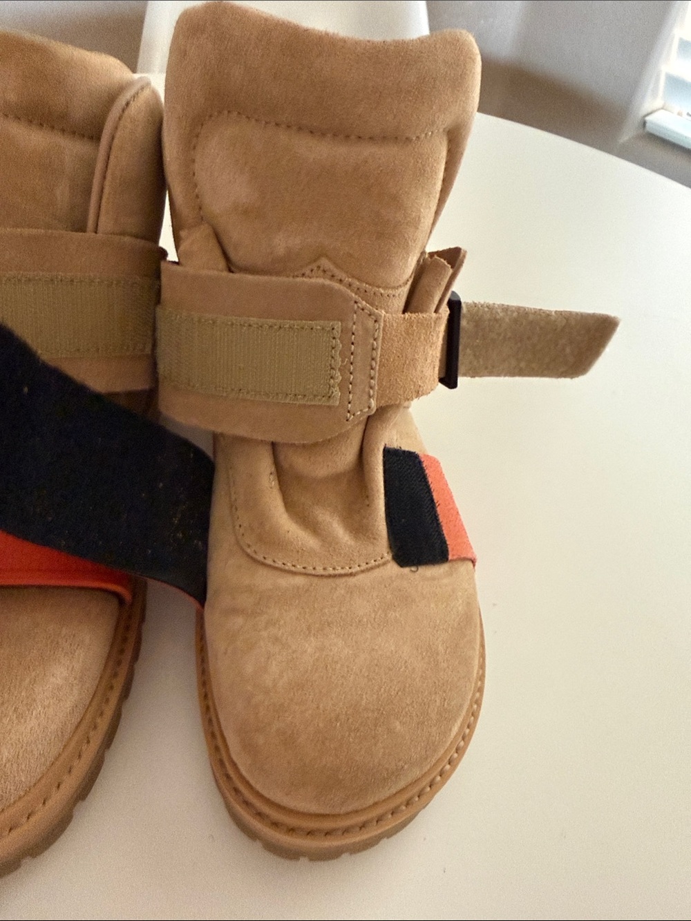 Rick Owen’s X Birkenstock Hancock Rotterhiker Extro Boots Tan/Orange Sz 40 - Picture 12 of 14